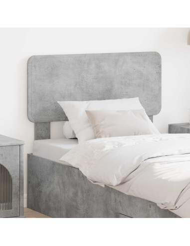 Testiera con testiera Grigio cemento 75 cm Legno multistrato