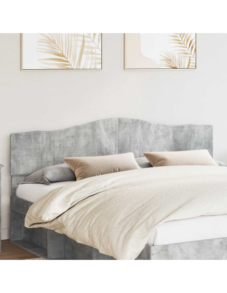 Testiera con testiera Grigio cemento 200 cm Legno multistrato