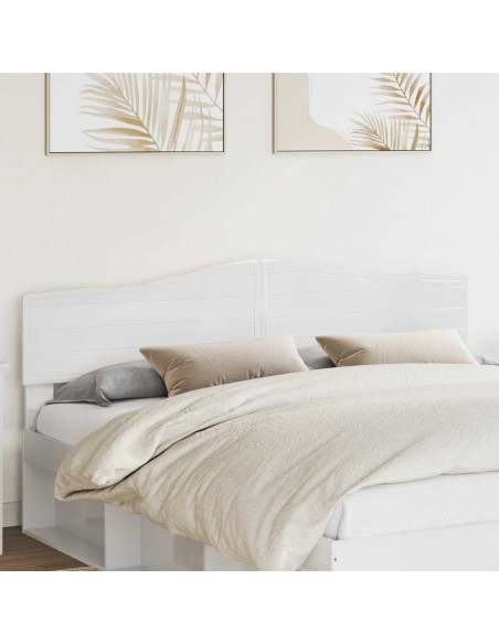 Testiera con testiera Bianco Lucido 200 cm Legno multistrato