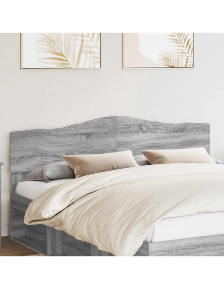 Testiera con testiera Grigio Sonoma 200 cm Legno multistrato