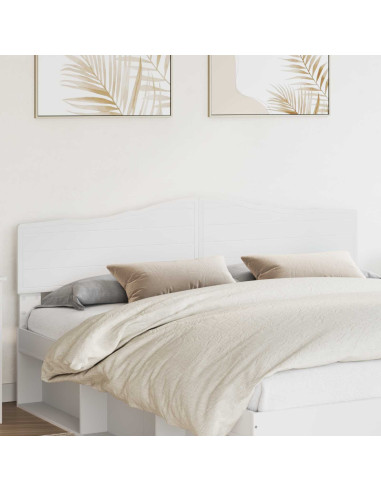 Testiera con testiera Bianco 180 cm Legno multistrato