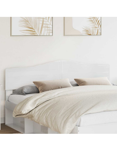 Testiera con testiera Bianco Lucido 180 cm Legno multistrato