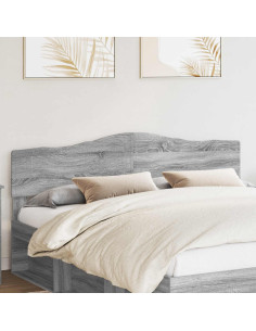 Testiera con testiera Grigio Sonoma 180 cm Legno multistrato