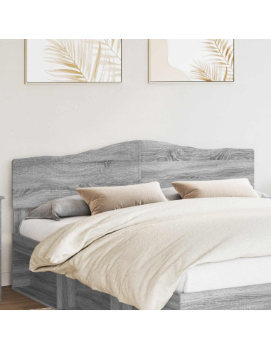 Testiera con testiera Grigio Sonoma 180 cm Legno multistrato