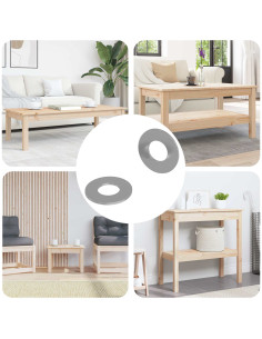 Rondelle 2 pcs Argento 16 x 16 x 1,5 cm Ferro