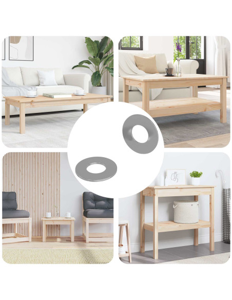 Rondelle 2 pcs Argento 16 x 16 x 1,5 cm Ferro