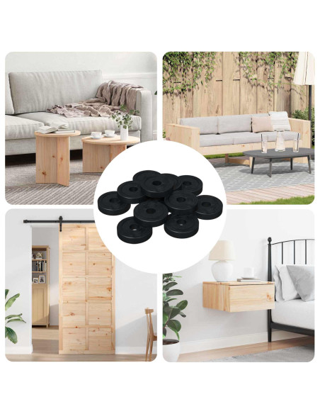 adatto per Rondella Piatta 36000 pcs Nero ∅15 x 3 mm