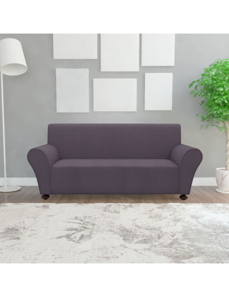 Fodera Elasticizzata per Divano Jersey di Poliestere Antracite