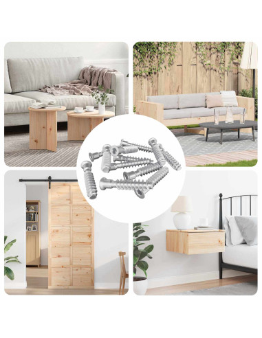 Vite a testa cilindrica 2900 pcs Argento Acciaio