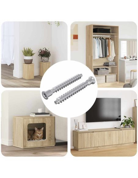 Viti confermat 2 pcs Argento Ø7 x 58 mm Metallo