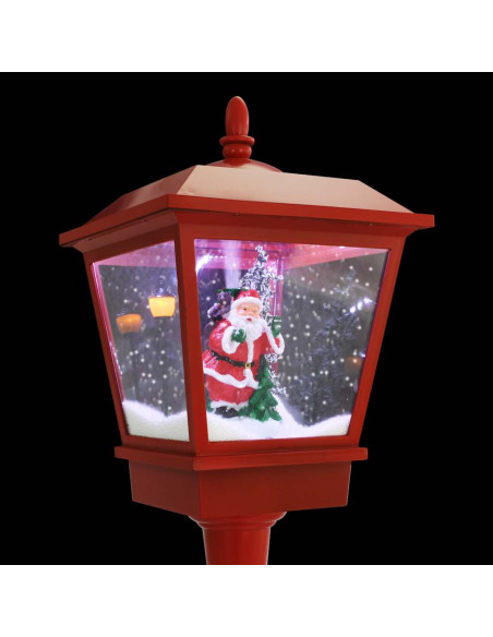 Lampione di Natale con Babbo Natale 180 cm LED