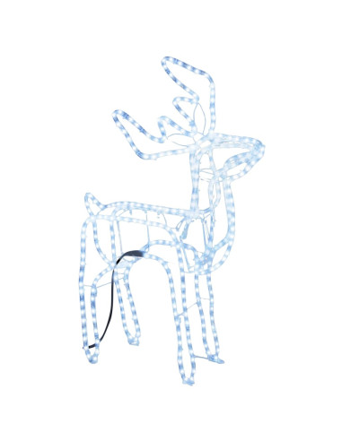 Figure Natalizie Renne Bianco Freddo 76x42x87 cm