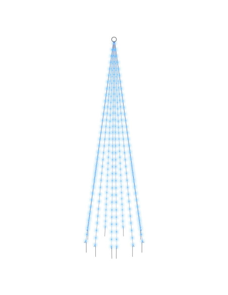 Albero di Natale Pennone Blu 310 LED 300 cm