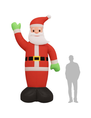 Babbo Natale Gonfiabile con LED 370 cm