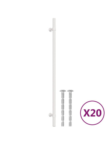 Maniglie per Mobili 20 pz Argento 320 mm in Acciaio Inox