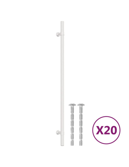 Maniglie per Mobili 20 pz Argento 320 mm in Acciaio Inox