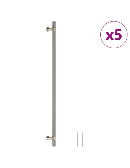 Maniglie per Mobili 5pz Argento 320mm in Acciaio Inox