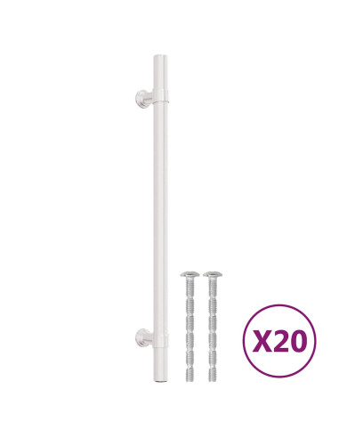 Maniglie per Mobili 20 pz Argento 192 mm in Acciaio Inox