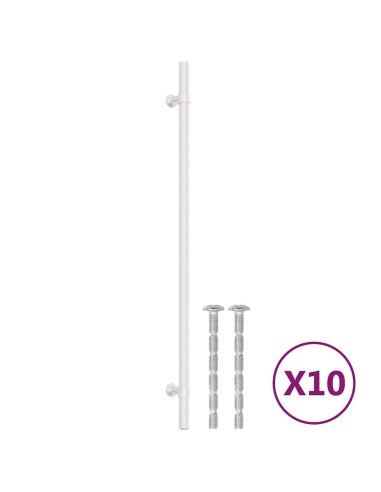 Maniglie per Mobili 10 pz Argento 320 mm in Acciaio Inox