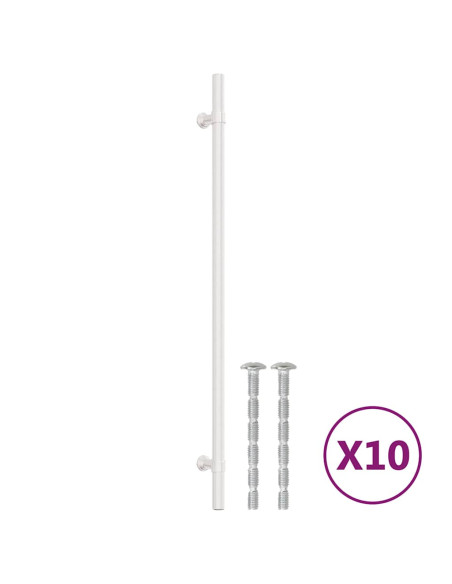 Maniglie per Mobili 10 pz Argento 320 mm in Acciaio Inox