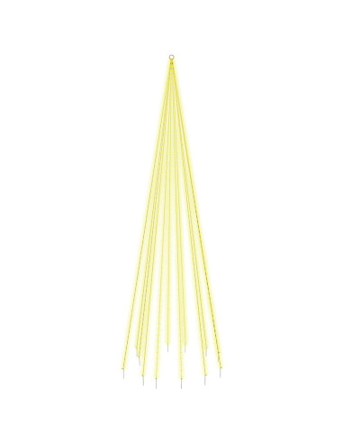 Albero di Natale Pennone Bianco Caldo 732 LED 500 cm