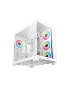 DEEPCOOL CASE MID TOWER CG530 WH 4F WHITE 2*TG 4x120 PWM+ARGB FAN