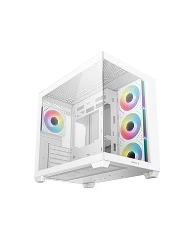 DEEPCOOL CASE MID TOWER CG530 WH 4F WHITE 2*TG 4x120 PWM+ARGB FAN