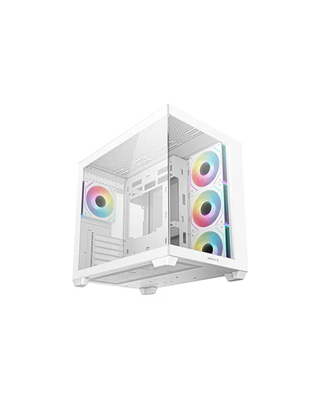 DEEPCOOL CASE MID TOWER CG530 WH 4F WHITE 2*TG 4x120 PWM+ARGB FAN