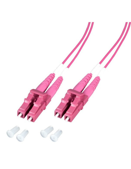 Techly ILWL OM412-LCLC-005T cavo InfiniBand e in fibra ottica 0,5 m LC Fucsia