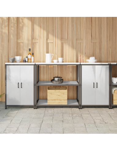 Set di Stoccaggio per Cucina 3 pcs Argento Acciaio inossidabile