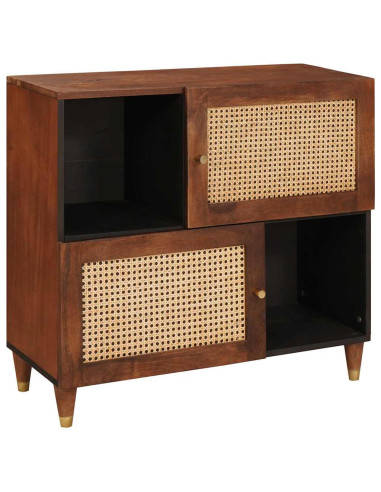 Credenza Marrone 80 x 33,5 x 75 cm Legno di mango massello