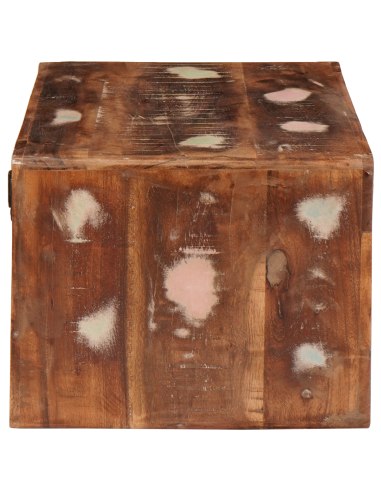 Comodino 2 pcs Marrone Legno Recuperato Massello