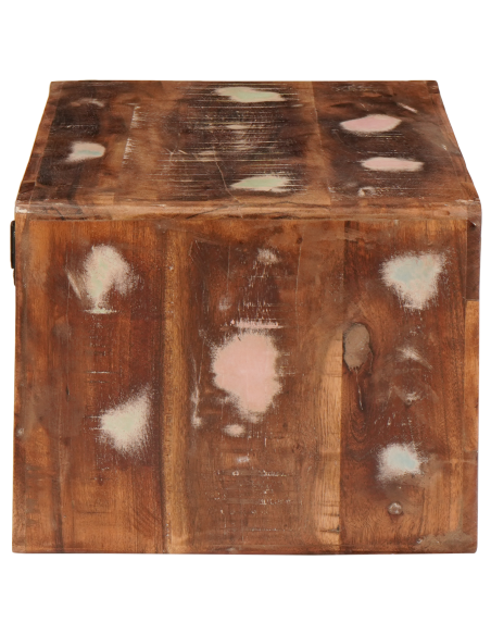 Comodino 2 pcs Marrone Legno Recuperato Massello