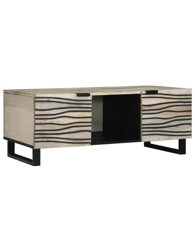 Tavolino da salotto Beige e Nero 100 x 54 x 40 cm