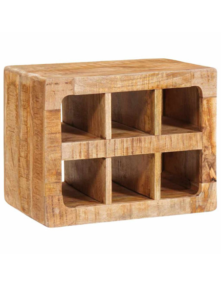 Portabottiglie Marrone 44 x 30 x 35 cm Legno di mango massello