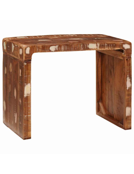 Tavolino Marrone 60 x 35 x 46 cm Legno Recuperato Massello