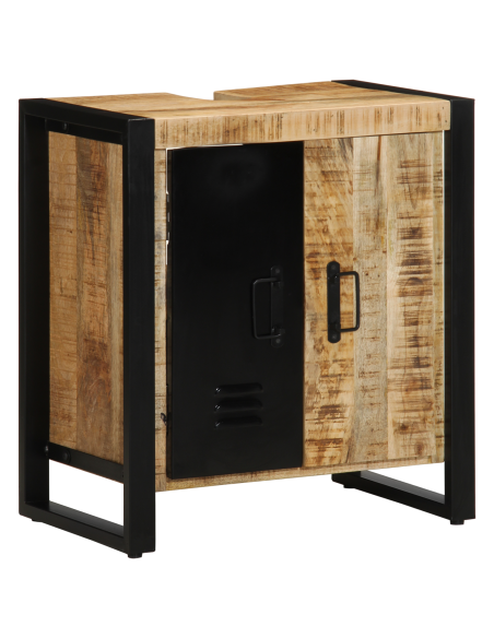 Set di mobili per il bagno 2 pcs Legno di mango massello