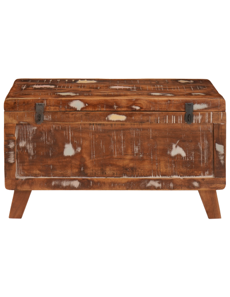 Scatola di Stoccaggio 70 x 35 x 40 cm legno massello di riciclo