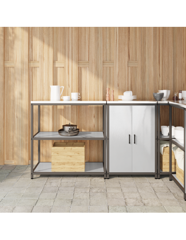 Set di Stoccaggio per Cucina 2 pcs Argento Acciaio inossidabile