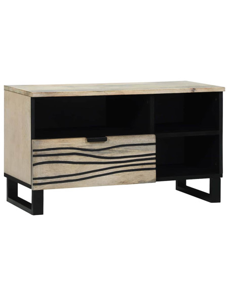 Unità TV con cassetto Bianco 80 x 33 x 46 cm Legno multistrato