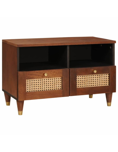 Mobile TV Marrone 70 x 33,5 x 46 cm Legno di mango massello