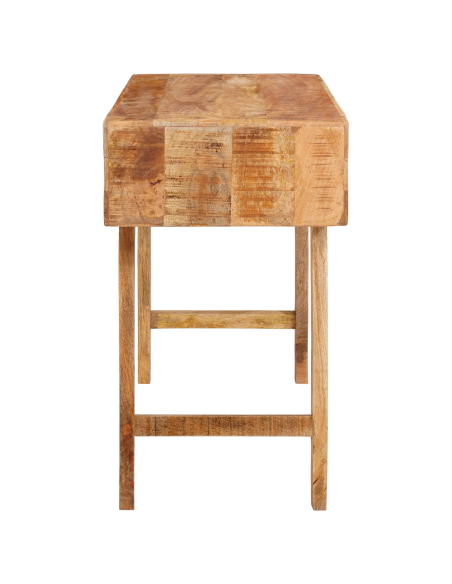 Tavolo da Trucco con specchio Marrone Legno di mango massello