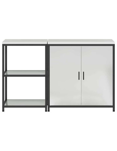 Set di Stoccaggio per Cucina 2 pcs Argento Acciaio zincato