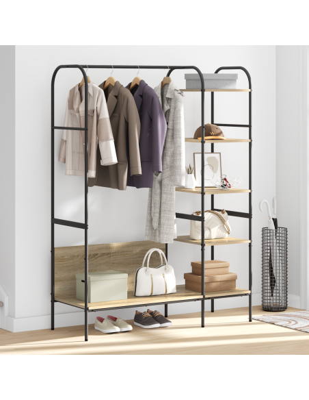 Stendibiancheria Marrone 120 x 44 x 160 cm Legno multistrato