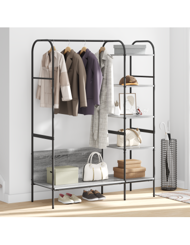 Stendibiancheria Grigio 120 x 44 x 160 cm Legno multistrato