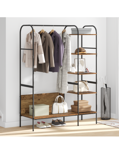 Stendibiancheria Marrone 120 x 44 x 160 cm Legno multistrato