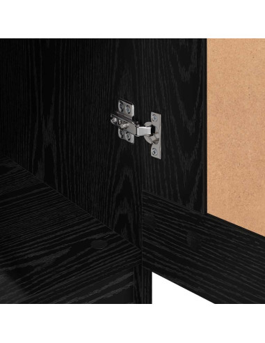 Guardaroba Rovere Nero 82,5 x 51,5 x 180 cm Legno multistrato