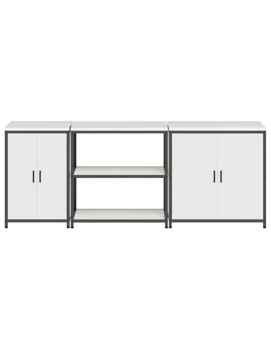 Set di Stoccaggio per Cucina Altro 3 pcs Bianco Acciaio