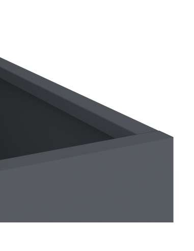 Vaso da giardino Antracite 50 x 32 x 40 cm