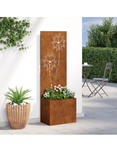 Schermo per privacy in giardino Ruggine 50 x 32 x 150 cm